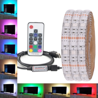 Striscia Led USB TV/Monitor con Telecomando